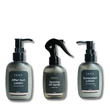 Sunkissed Trio - (After sun lotion - Tanning oil spray - Sunscreen lotion)